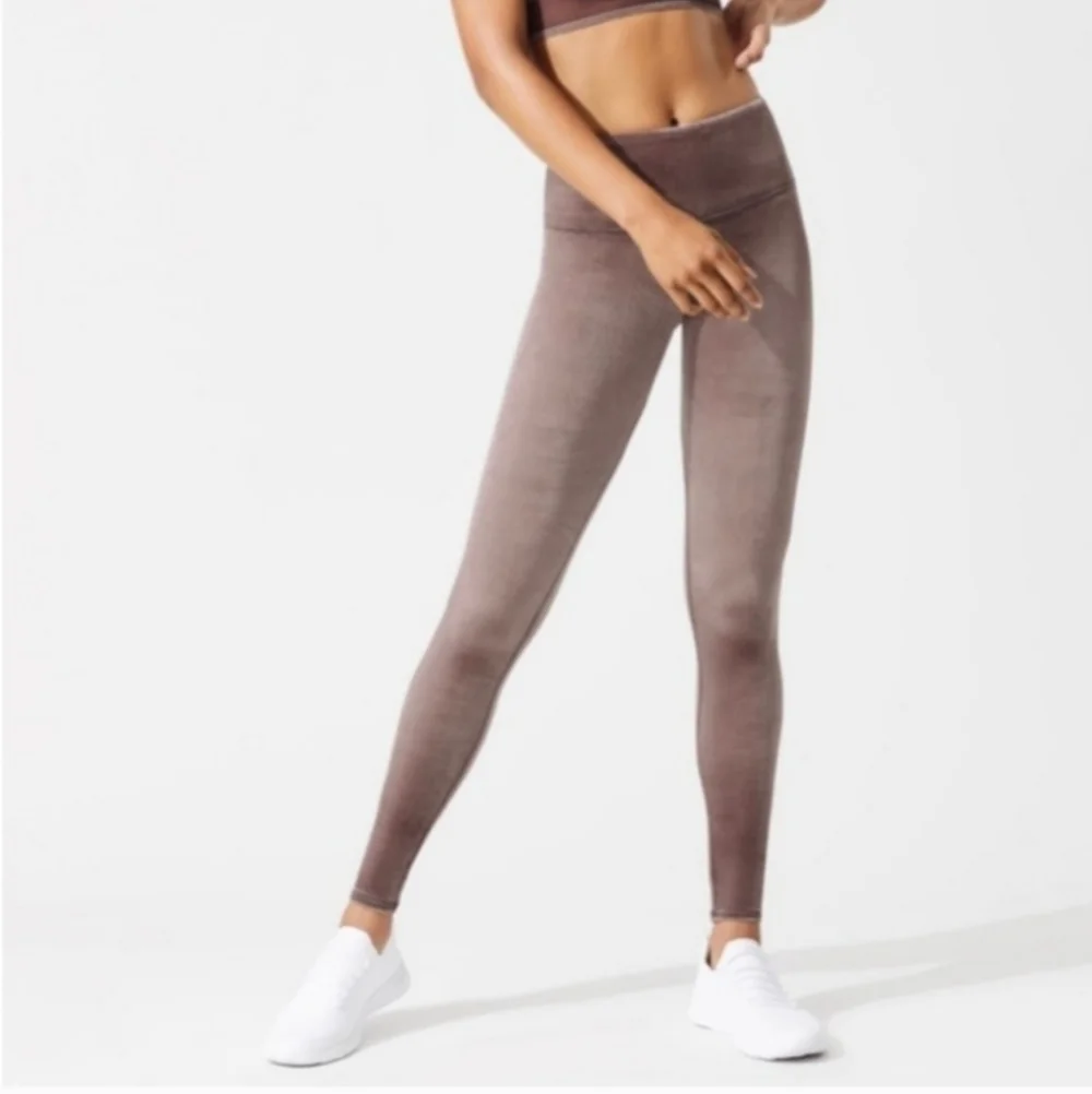 Alo Ultra Lux Velvet velour hi waist leggings - Picture 2 of 11